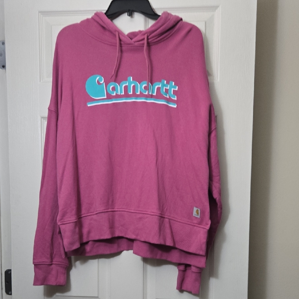Carhartt Women's Pink Hoodie Sweater